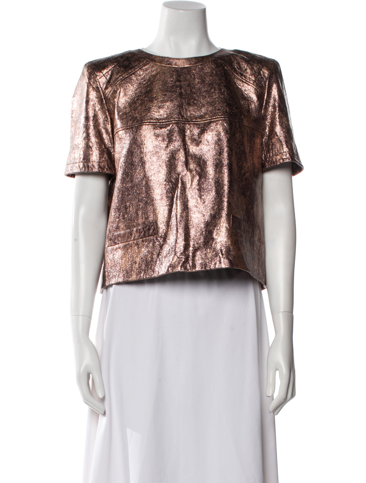 Chanel 2018 Leather Crop Top