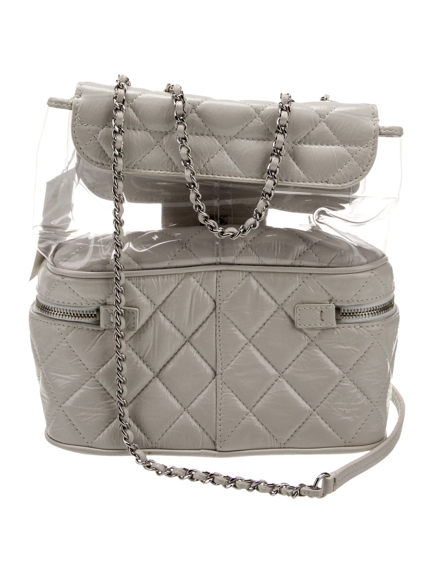 Chanel Calfskin PVC Quilted Aquarium Shoulder Bag