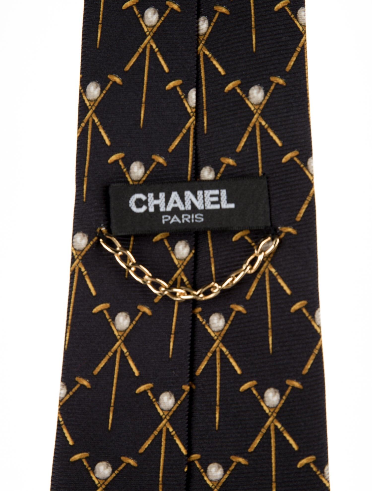 Chanel Printed Silk Tie