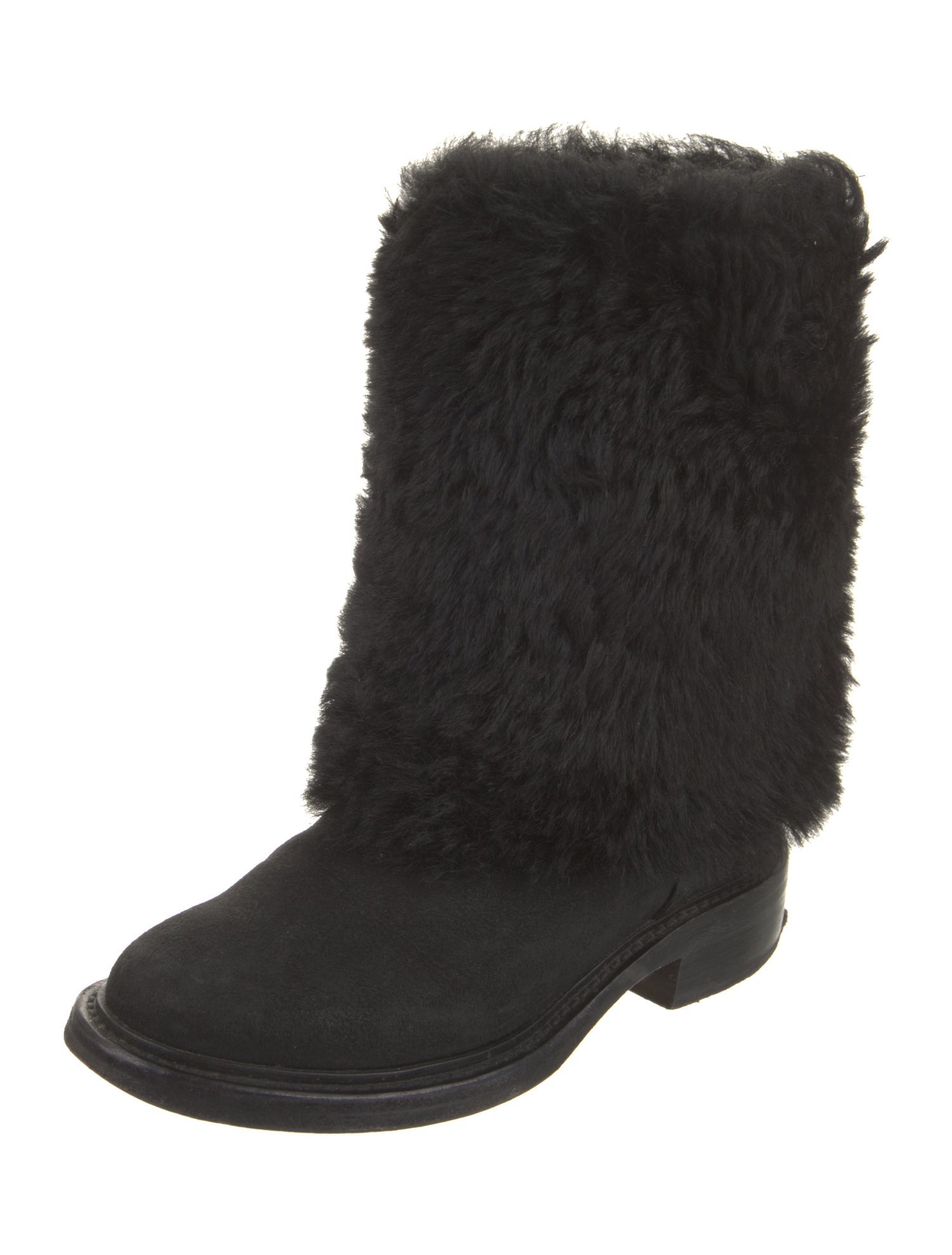 Chanel 2014 Interlocking CC Logo Boots