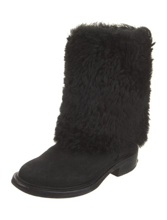 Chanel 2014 Interlocking CC Logo Boots