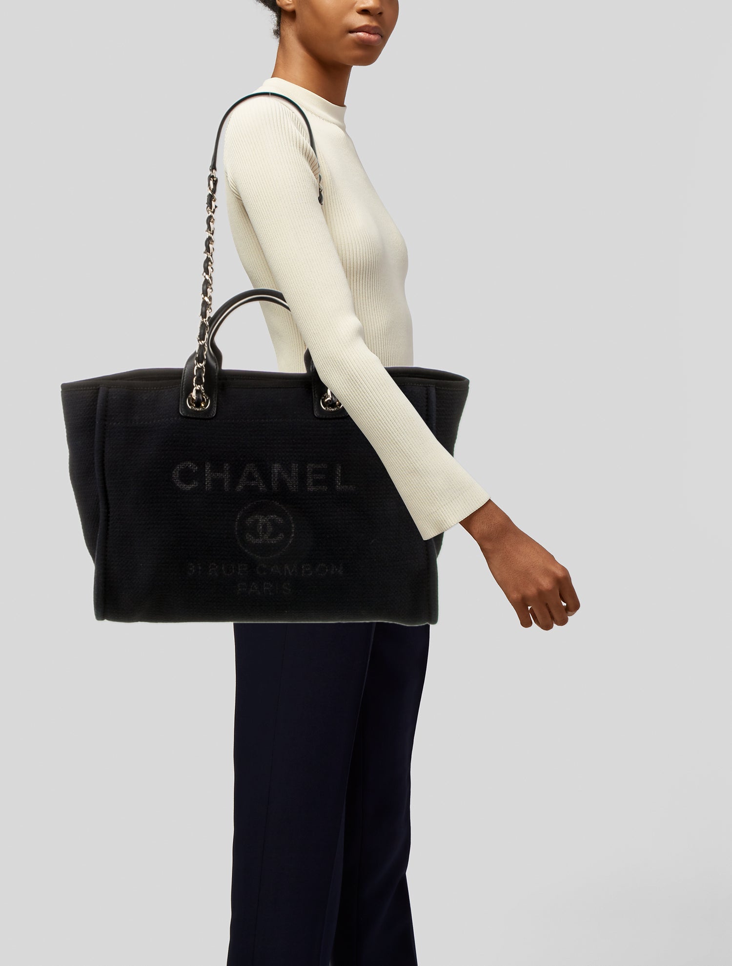 Chanel Medium Deauville Shopping Bag