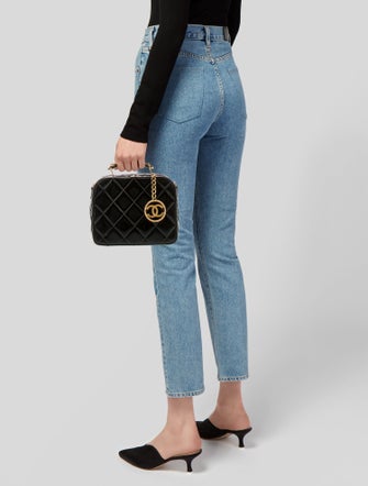 Chanel Patent Top Handle Vanity Case
