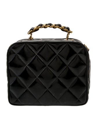 Chanel Patent Top Handle Vanity Case