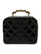 Chanel Patent Top Handle Vanity Case