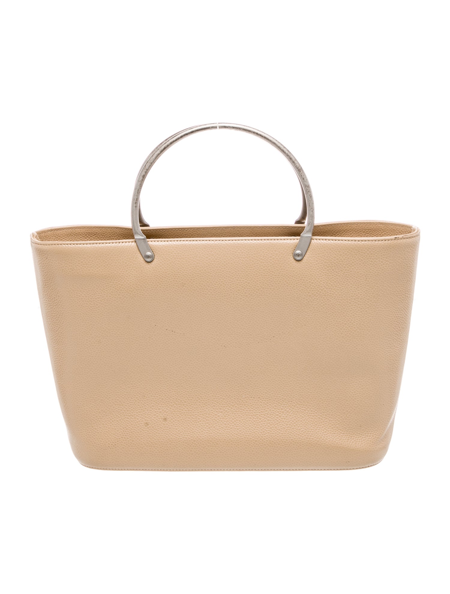 Chanel Caviar Metal Handle Tote