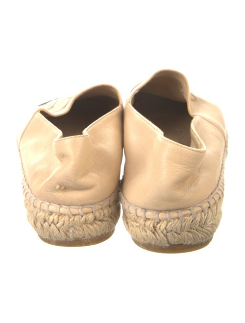 Chanel Interlocking CC Logo Leather Espadrilles