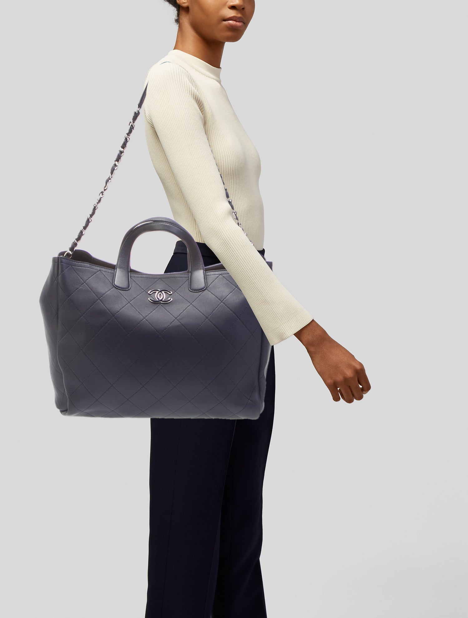 Chanel Large Lady Coco Shopping Tote