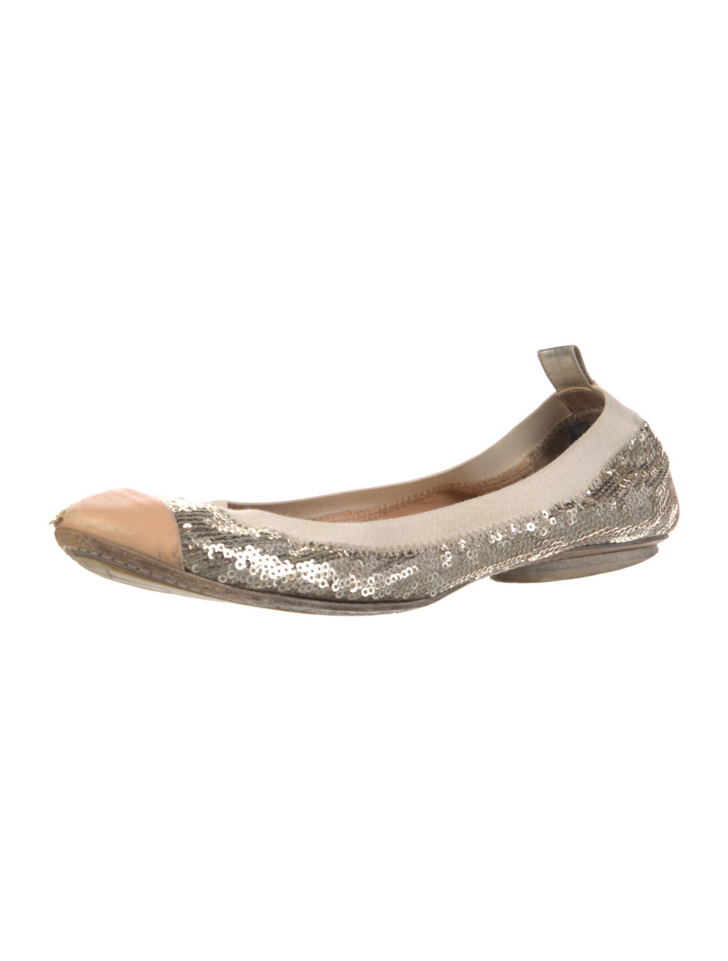 Chanel Interlocking CC Logo Sequins Ballet Flats