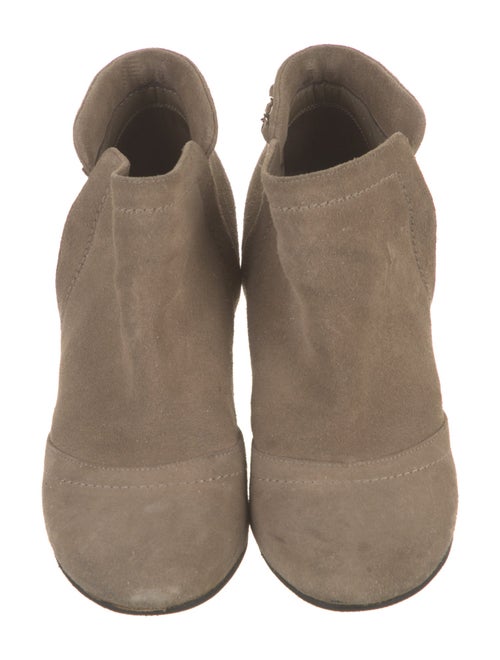 Chanel Interlocking CC Logo Suede Boots