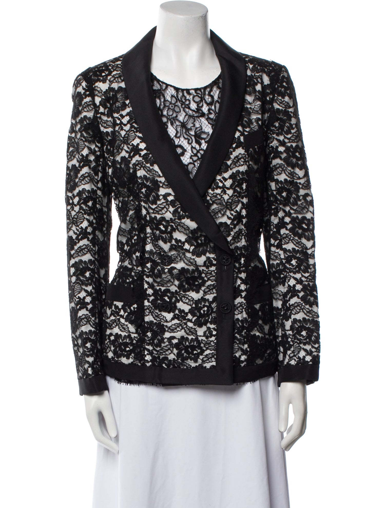 Chanel 2014 Lace Pattern Blazer
