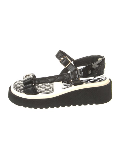 Chanel 2023 Interlocking CC Logo Sandals