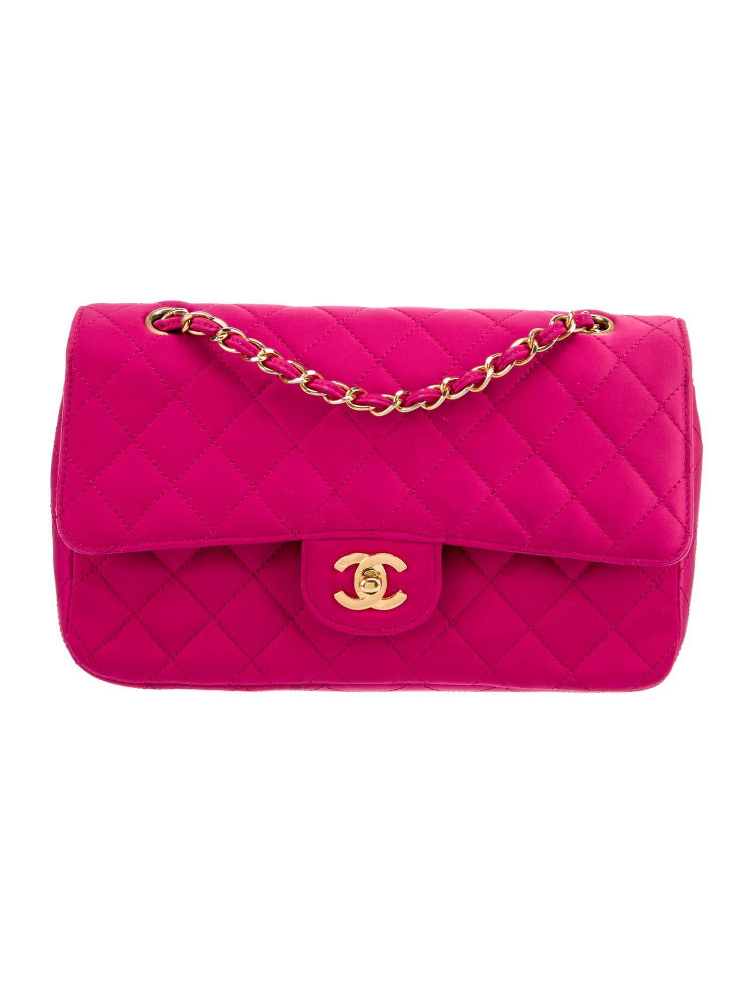 Chanel Classic Medium Satin Double Flap Bag