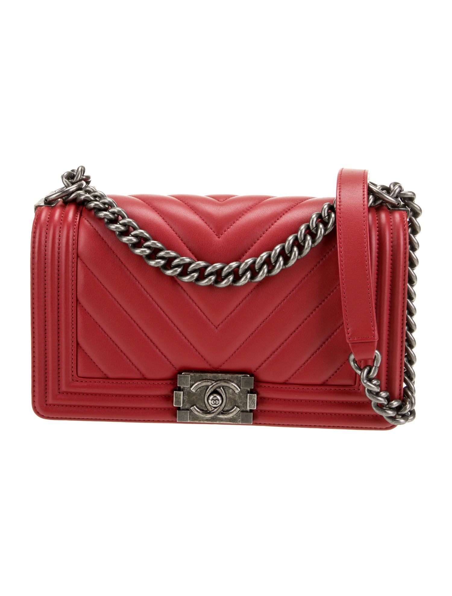 Chanel Medium Chevron Boy Bag