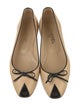 Chanel Interlocking CC Logo Lambskin Ballet Flats