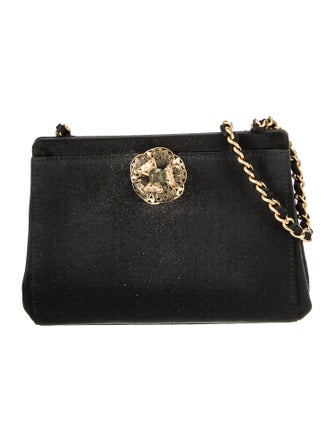 Chanel Satin Camellia Evening Bag