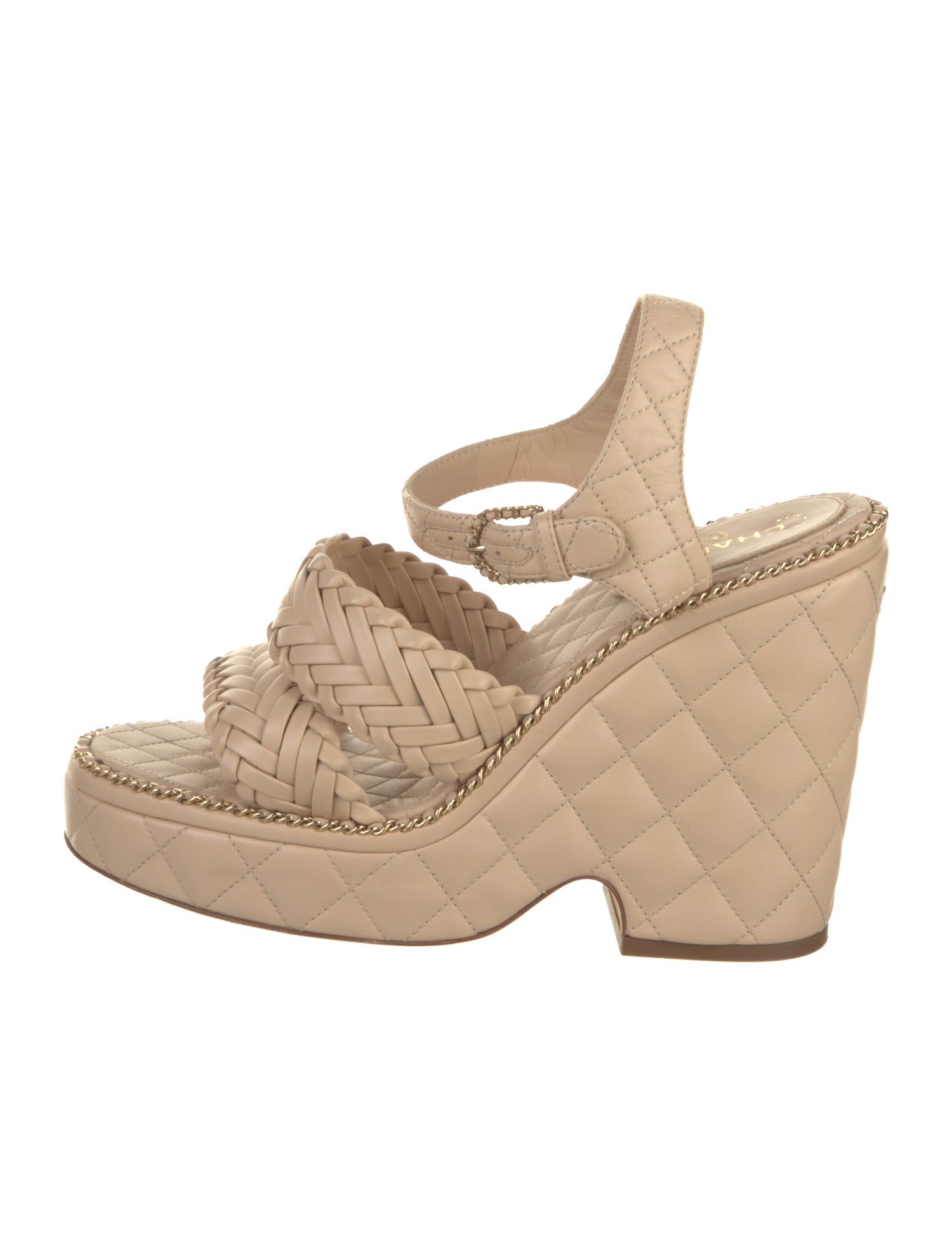 Chanel 2017 Interlocking CC Logo Sandals