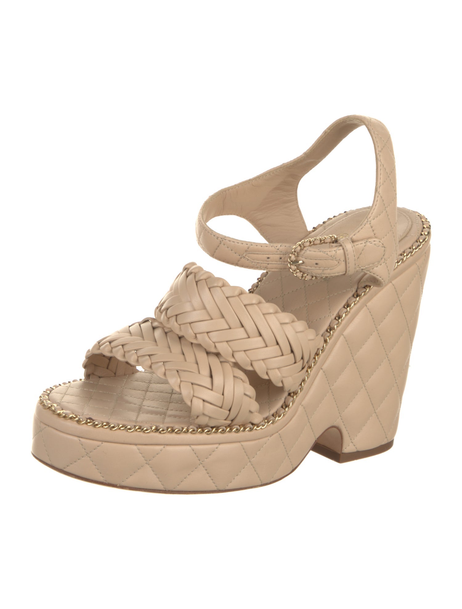 Chanel 2017 Interlocking CC Logo Sandals