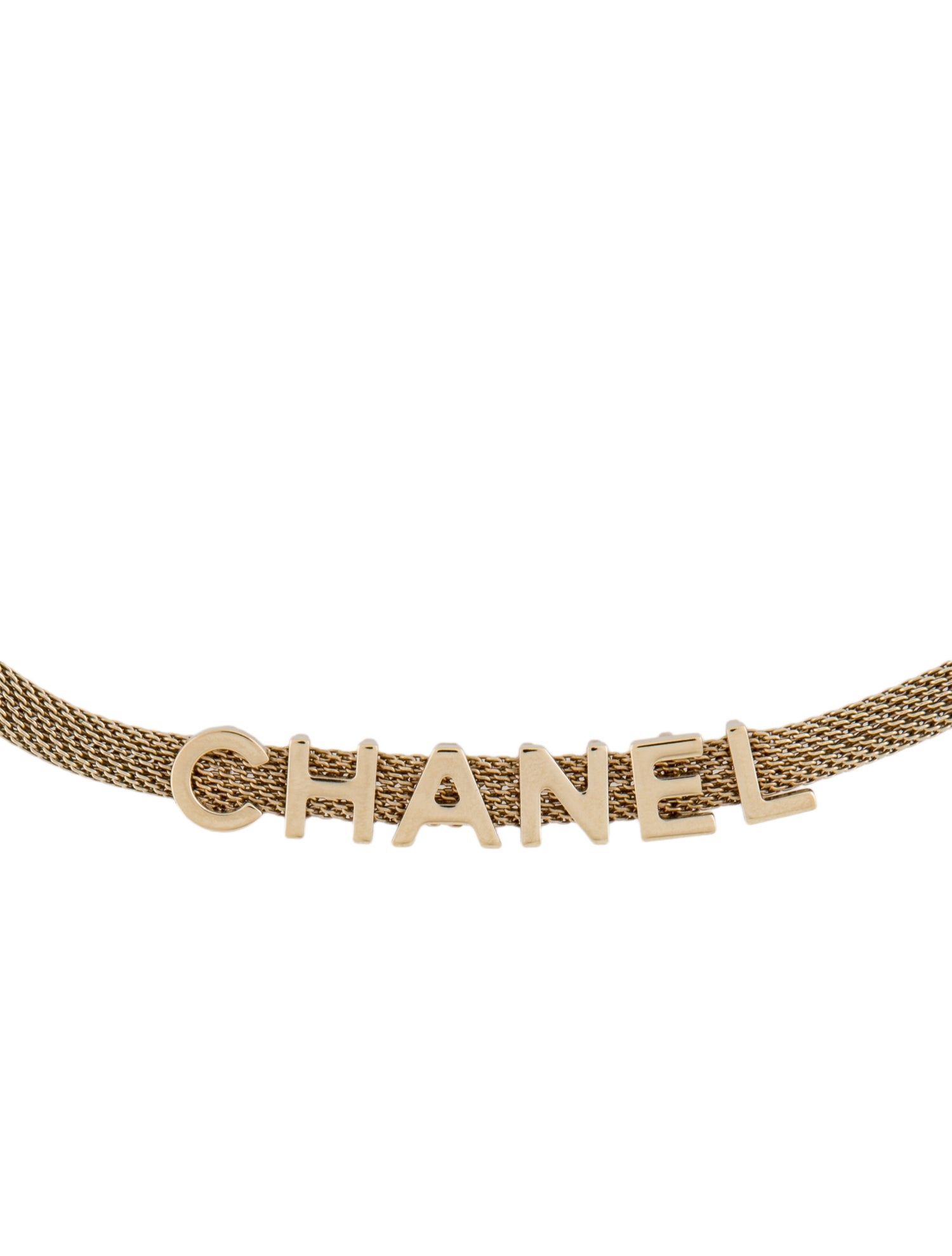 Chanel Mesh 'Chanel' Choker Necklace