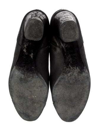 Chanel Interlocking CC Logo Suede Boots