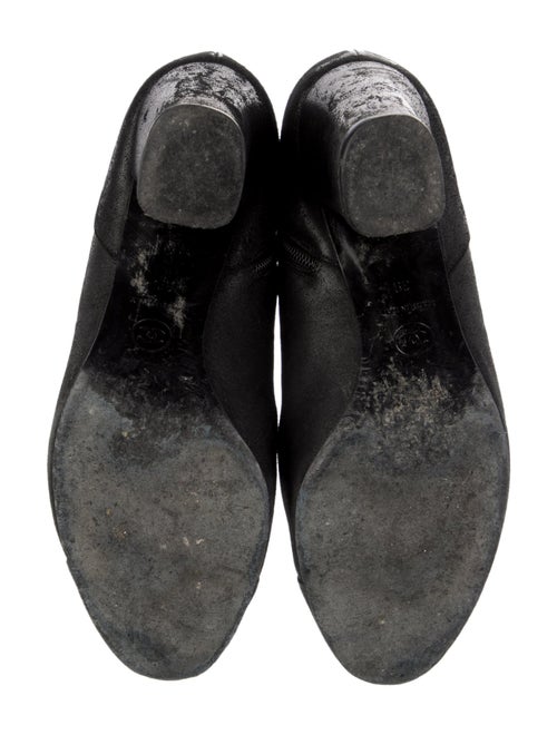 Chanel Interlocking CC Logo Suede Boots