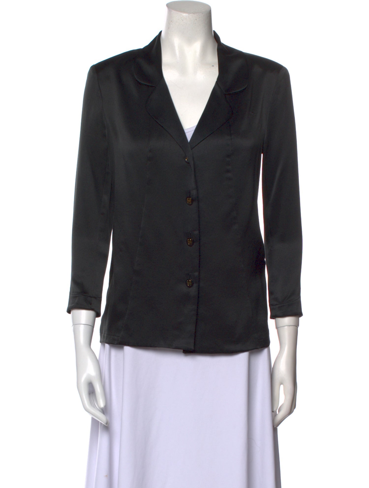 Chanel Vintage Late 1980's - Early 1990's Button-Up Top