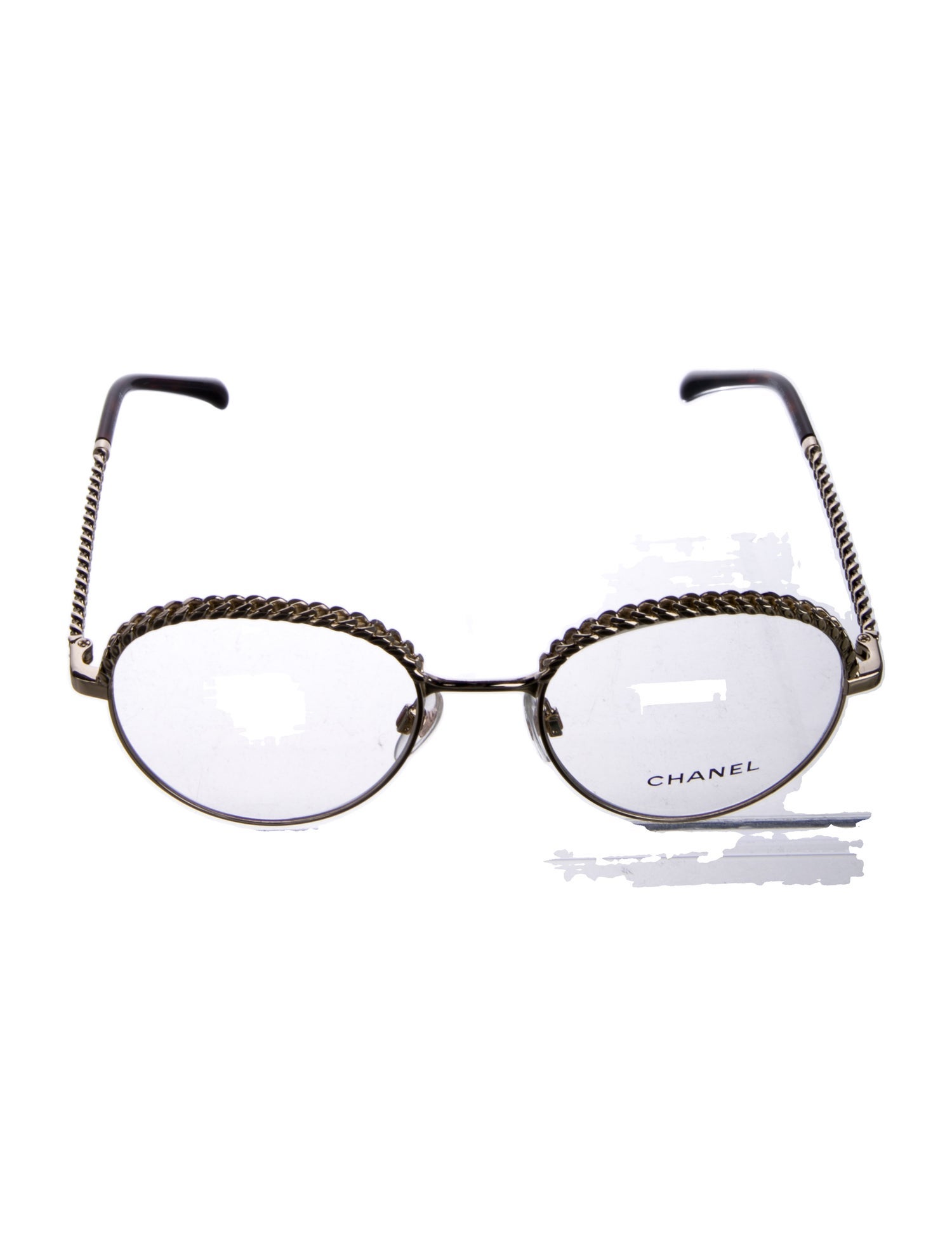 Chanel Interlocking CC Logo Round Eyeglasses