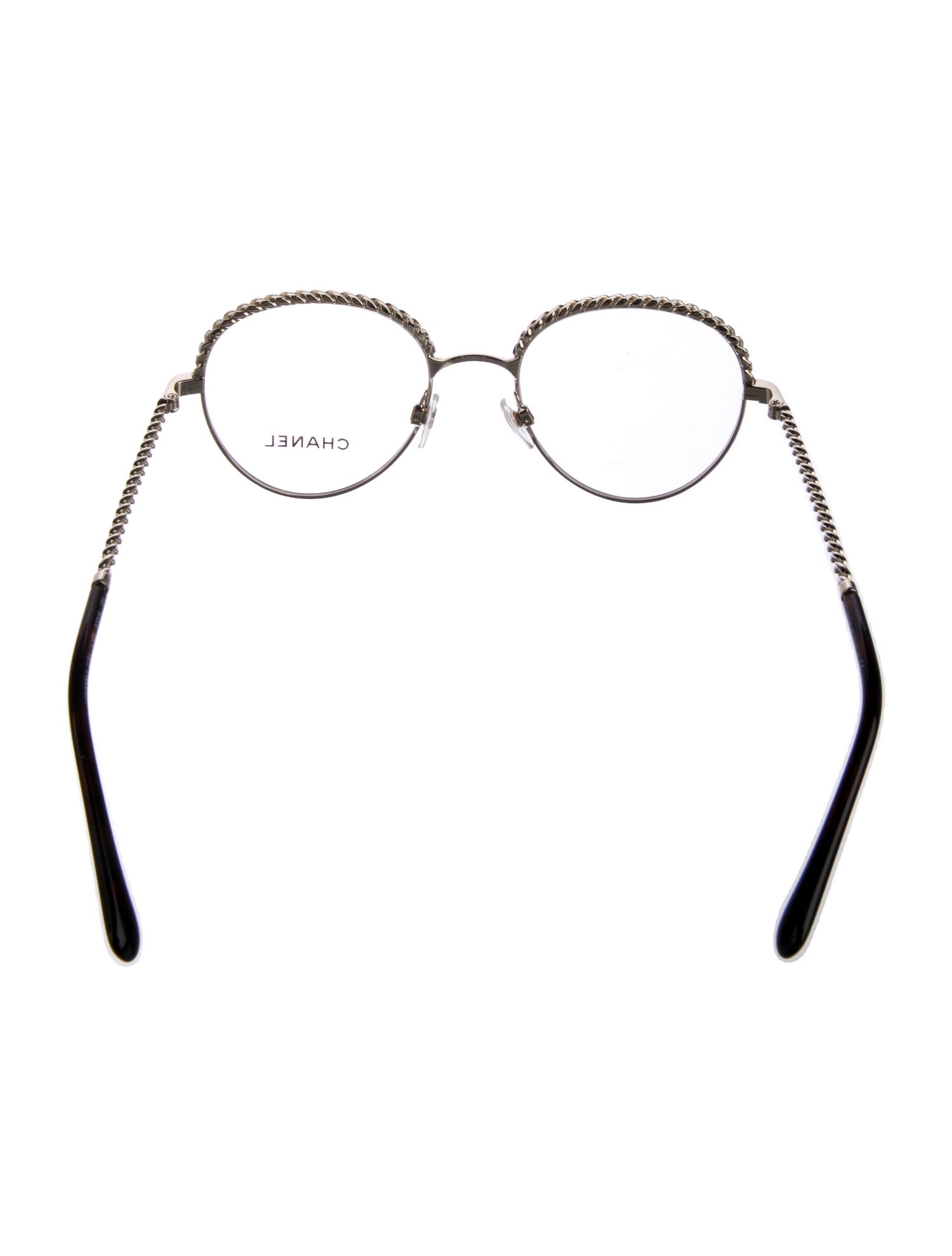 Chanel Interlocking CC Logo Round Eyeglasses