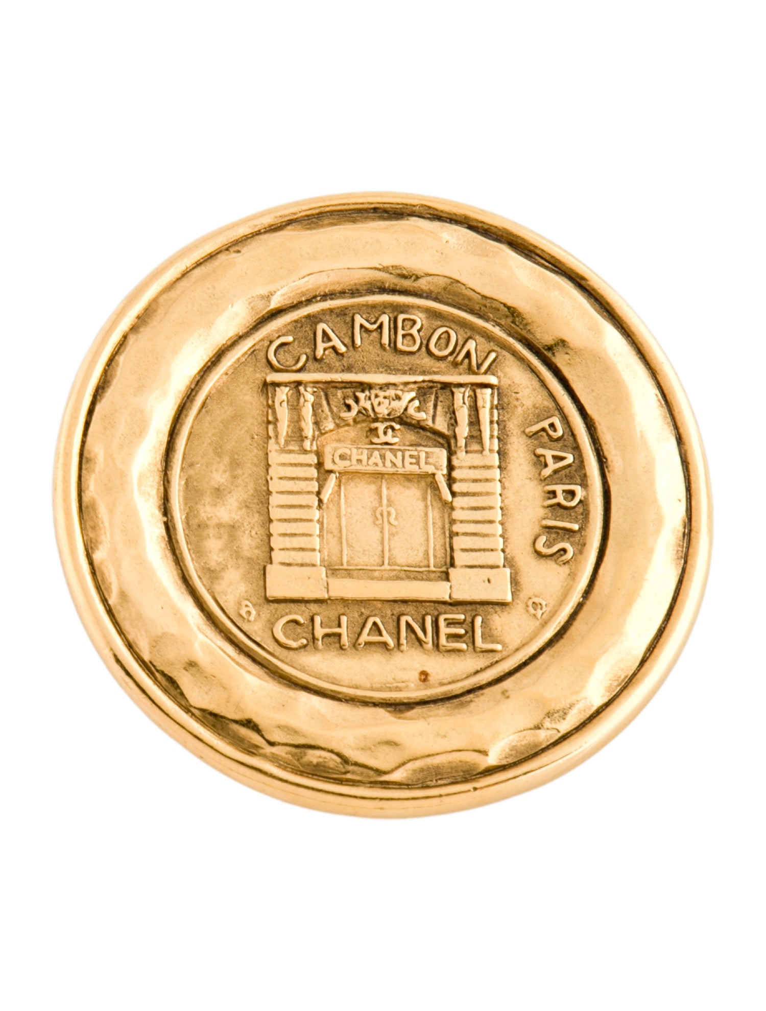 Chanel Vintage 31 Rue Cambon Medallion Brooch