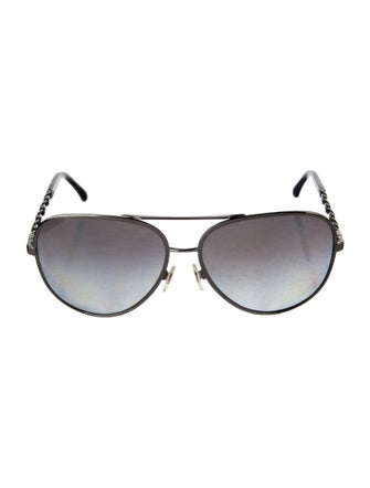 Chanel Interlocking CC Logo Aviator Sunglasses