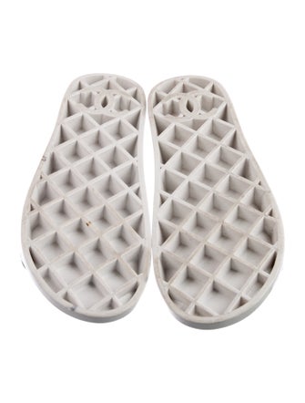 Chanel Interlocking CC Logo PVC Slides