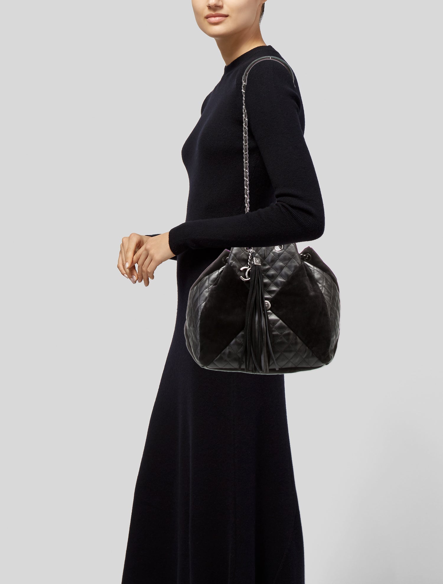 Chanel Paris-Seoul Patchwork Drawstring Bucket Bag