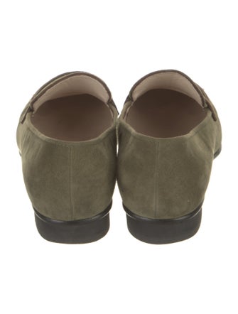 Chanel Interlocking CC Logo Suede Loafers