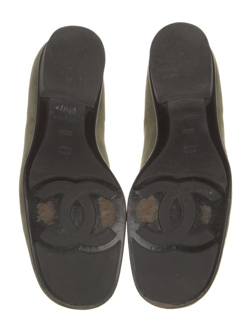 Chanel Interlocking CC Logo Suede Loafers