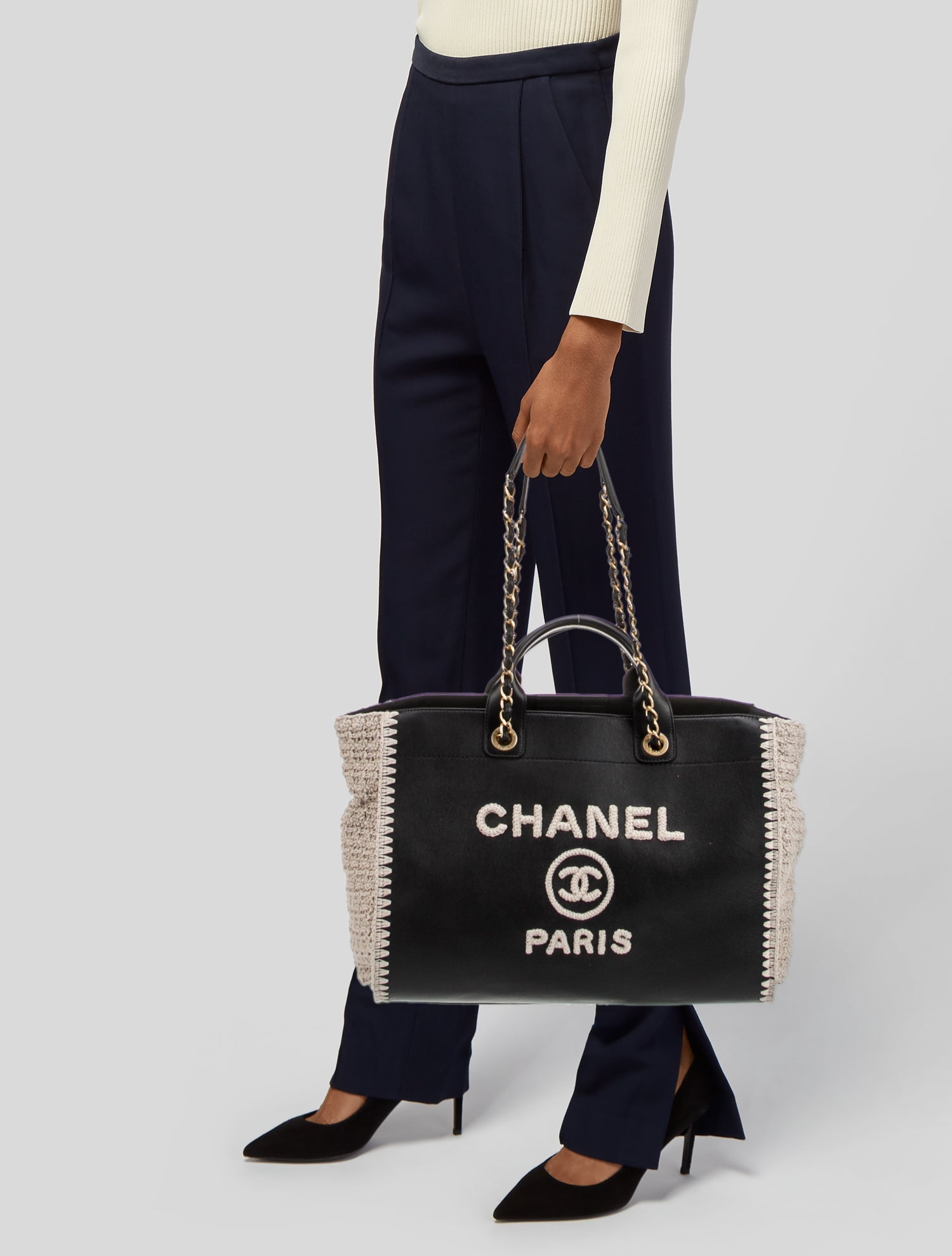 Chanel Medium Deauville Shopping Tote
