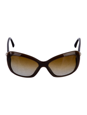 Chanel Sunglasses Interlocking CC Logo Oversize