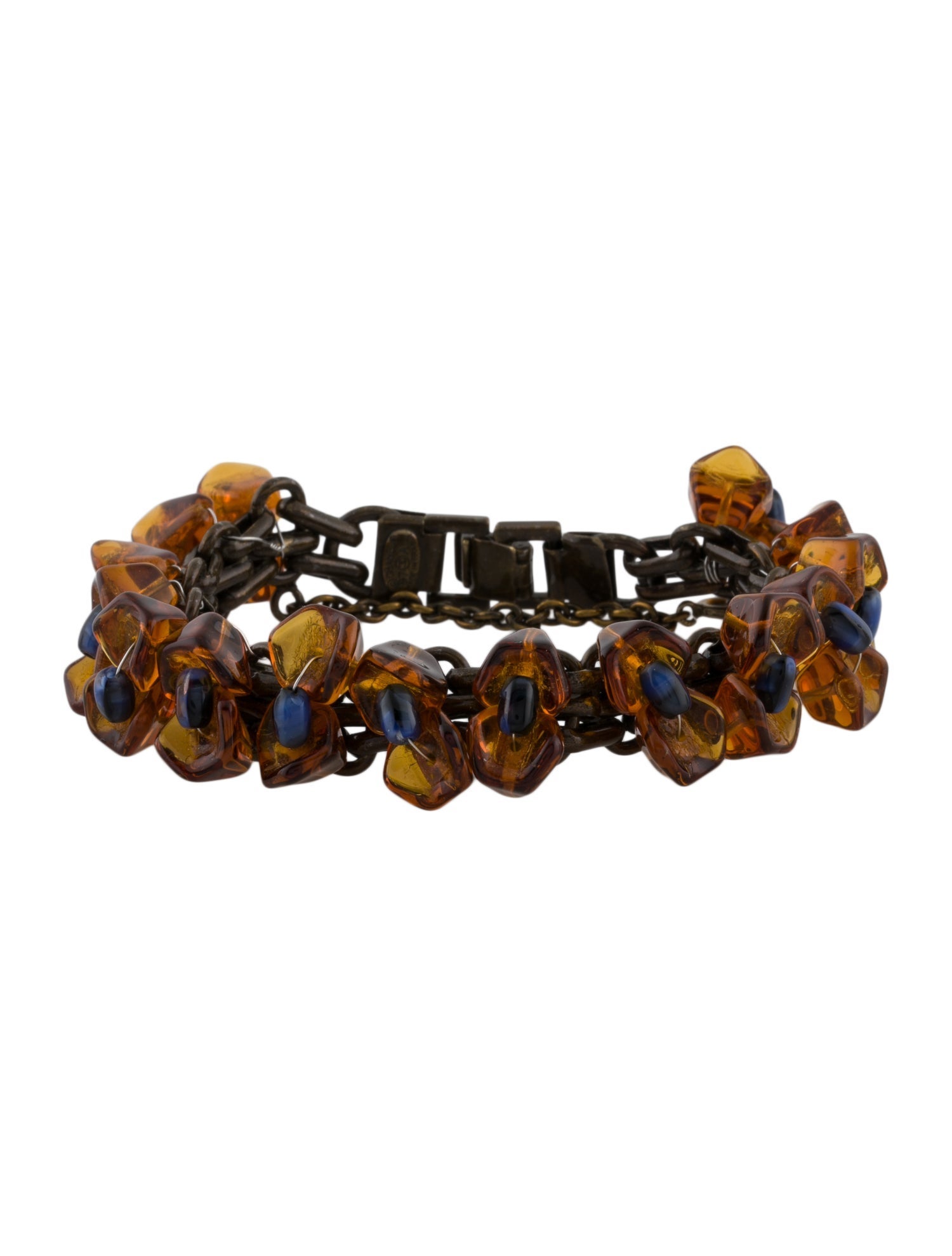 Chanel Vintage Resin & Bead Bracelet