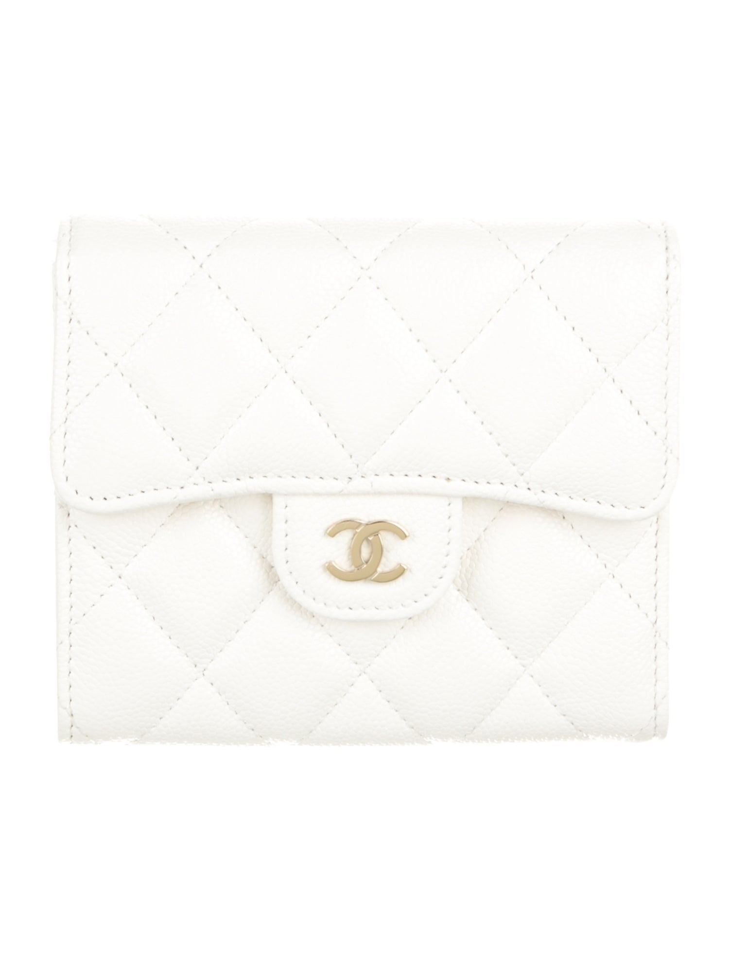 Chanel Trifold Interlocking CC Logo Wallet