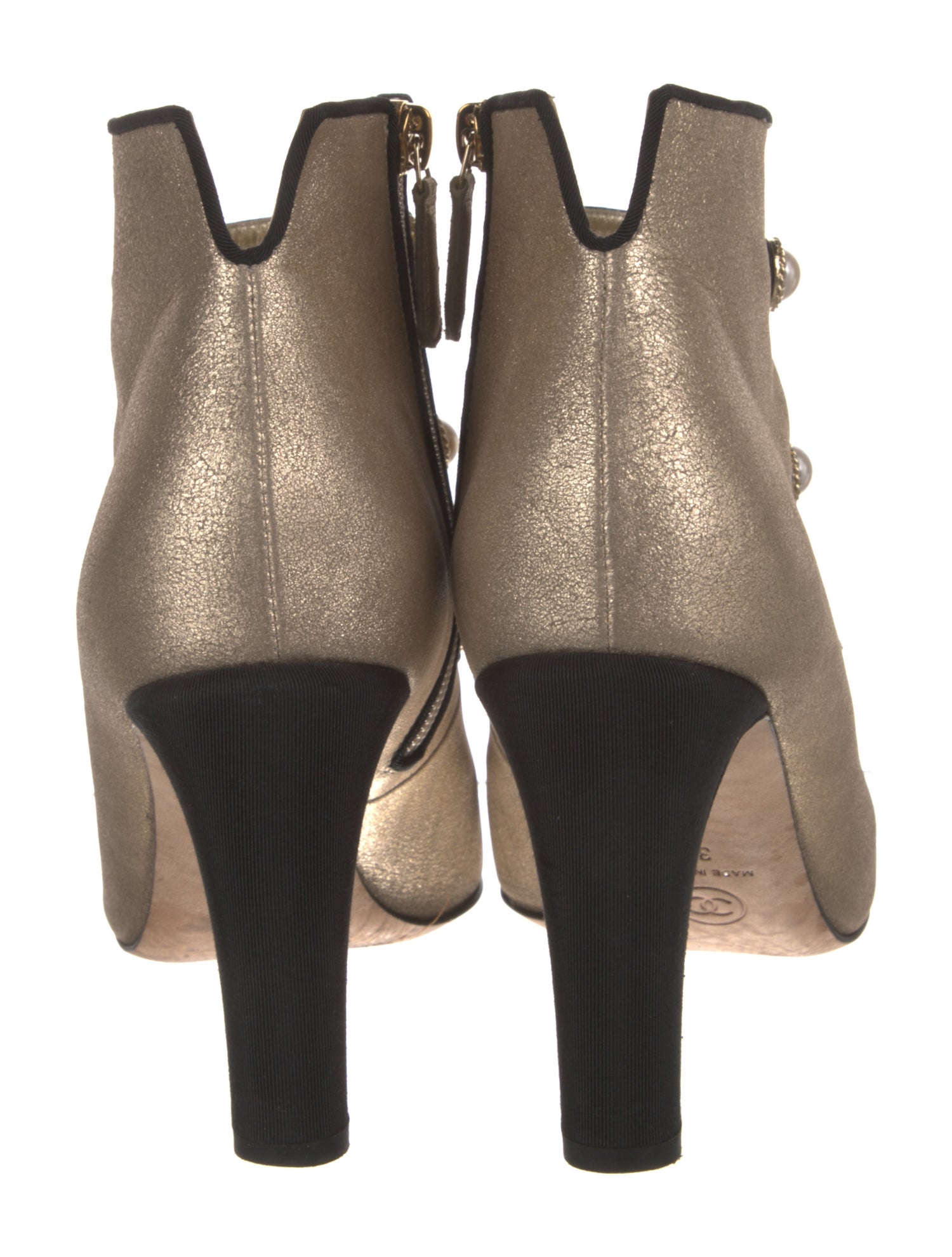 Chanel 2017 Interlocking CC Logo Boots