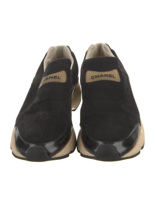 Chanel Interlocking CC Logo Suede Chunky Sneakers