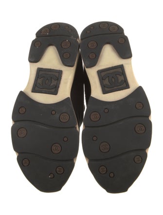 Chanel Interlocking CC Logo Suede Chunky Sneakers
