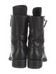 Chanel Interlocking CC Logo Leather Combat Boots