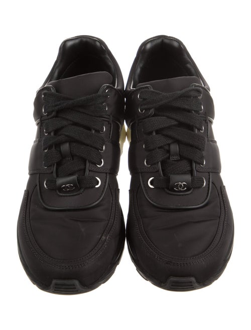 Chanel Nylon Colorblock Pattern Sneakers