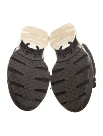 Chanel Nylon Colorblock Pattern Sneakers
