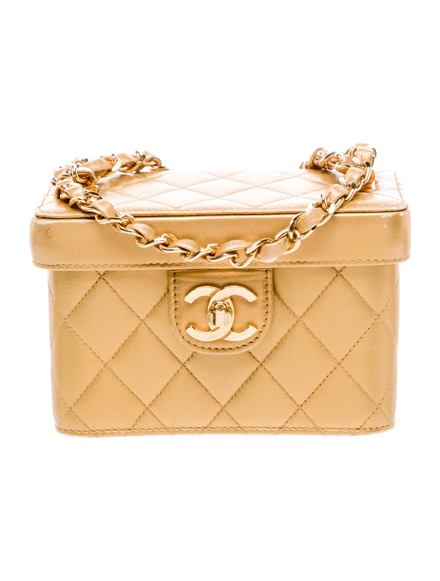 Chanel Quilted CC Vanity Case