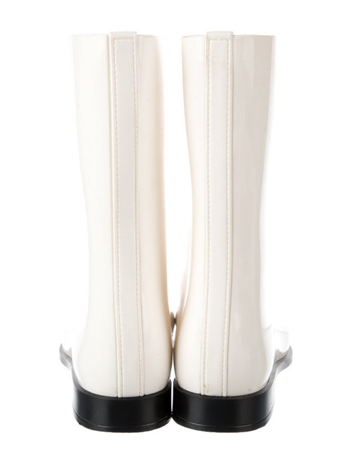 Chanel Interlocking CC Logo Rubber Rain Boots