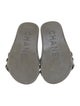 Chanel Interlocking CC Logo Leather Slides
