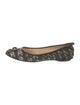 Chanel Interlocking CC Logo Satin Ballet Flats