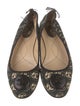 Chanel Interlocking CC Logo Satin Ballet Flats