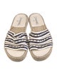 Chanel Interlocking CC Logo Leather Espadrilles